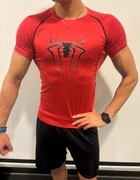 Koszulka Spiderman na siłownię, do biegania, sportowa.