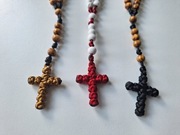 Krzyżyki do różańców krzyżyk różaniec plecione 