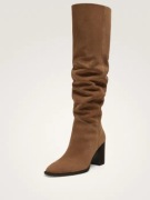 EXCLUSIVE, Wysokie Kozaki MASSIMO D.,Camel, Zamsz, 39/25cm