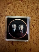 MIEDZIANY MEDAL Donald Trump and Elon Musk 1 uncja miedzi MIEDŹ PRÓBA 999
