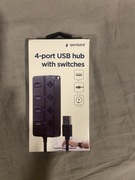 4x port USB gembird na przyciski Nowy