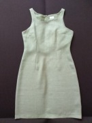 Elegancka zielona (oliwkowa) sukienka z żakietem marki Canda C&A