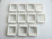 Lego okna z szybkami 60806c01 (60806 + 60603) białe, white