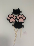 Pikery na muffinki urodzinowe kotki 24 szt