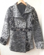 Włoski Żakiet Patchworkowy Rozmiar L