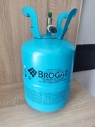 Niebieska butla po helu