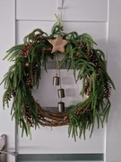 Wianek zimowy,dekoracyjny,wieniec świąteczny,wianek Boże Narodzenie