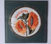 KARTKA  SŁONECZNIKI HAFT