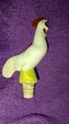 Stary porcelanowy korek do butelki kogut