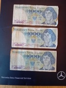 banknoty 1000 zł M.Kopernik seria HW -1982 rok 