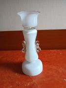 Wazon/Świecznik Tarnowiec Proj. Jerzy Słuczan Orkusz  szkło kolorowe Prl