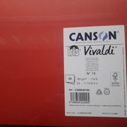 Karton A3 185 g/m2 Iris C200040194 czerwony Canson 50ark