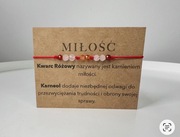 Bransoletka na sznurku Kwarc Różowy Karneol Miłość