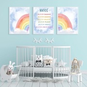 Plakaty chrześcijańskie dla dzieci, 3 sztuki A4 - Personalizowane