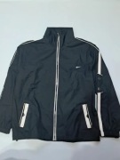 NIKE Vintage Windbreaker Y2K Czarna Kurtka Streetwear Swoosh 90s