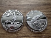 Kongo, 1 oz uncja 20 Franków Żyrafa 2019, Waleń 2020 Rzadkie