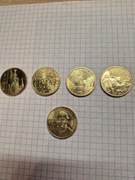 MONETY 2 zł KOLEKCJONERSKIE 2010 r - 5 szt