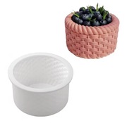 Kształt PLECIONEGO KOSZYKA forma silikonowa 12*7 do BENTO Ciast Pieczenia 