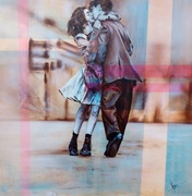 Obraz olejny płótno SZABRA Nowoczesny Duży Format