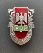 Srebrna odznaka Wzorowy Żołnierz Wojsk Ochrony Pogranicza WOP prawidłowa