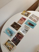 Zestaw różnych pocztówek z wizerunkami świętych 