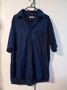 Luciano koszula granatowa len bawełna L