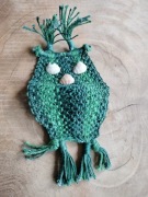 SOWA MAKRAMOWA Z DRATWY