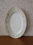 stara patera półmisek Karolina porcelanowy  złocony
