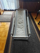 Leżak plażowy  aluminiowy retro PRL