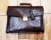 Teczka męska włoska Marco Mazziniego. Nowa. 