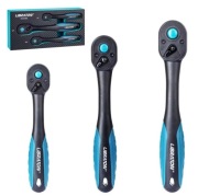 ZESTAW GRZECHOTEK 3 SZT CR-V 1/4 3/8 1/2|72 zęby|EVA