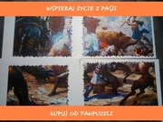 Puzzle Wiedźmin Geralt & Triss in Battle Good Loot KOMPLET