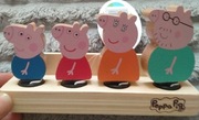 Świnka Peppa drewniane figurki nowe 