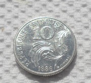 Francja V. Republika FRF10 franków 1986 Madame La République KM# 959