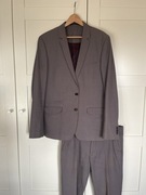 Reserved szary garnitur regular fit bawełniany marynarka spodnie 50 52
