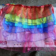 SUKIENKA DAMSKA TĘCZOWA TUTU WIELOKOLOROWY ROZMIAR UNIWERSALNY