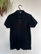 Burberry London black Polo Slim Fit Czerwone Logo Stan Bardzo Dobry