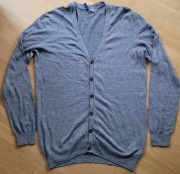 Kardigan bawełniany męski H&M - L - nowy 