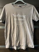 Amisu t-shirt z napisem nothing to lose S