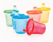 Nuby - Zestaw kubków z ustnikiem DLA DZIECI 210ml