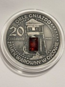 Zamek w Ojcowie. Miedź srebrzona ox fi 50 mm. Gyges