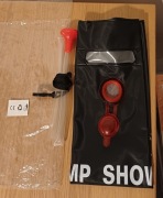 Prysznic turystyczny przenośny solarny duży 20l 40x60 cm czarny