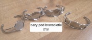 Bazy pod bransoletki do kaboszonów zestaw do biżuterii handmade