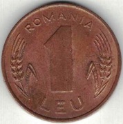 Rumunia 1 leu lej 1993 - 19,1 mm - nr 1