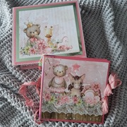 Album ręcznie wykonany scrapbooking 