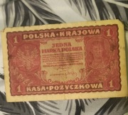 Polska Banknot 1 Marka 1919 seria I FA