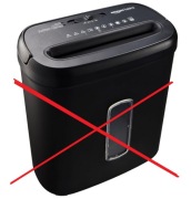 niszczarki Amazon Basics 8 B0C6MC2XWV bez kosz (bez pojemnosc)