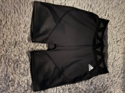 Czarne shorty sportowe Adidas S/36 - krótkie spodenki kolarki 