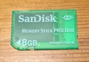 Karta pamięci SanDisk Memory Stick PRO Duo MagicGate 8GB, PSP, stan bdb