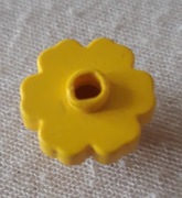 LEGO 4728  roślina kwiat 2x2 otwarta wypustka - żółty